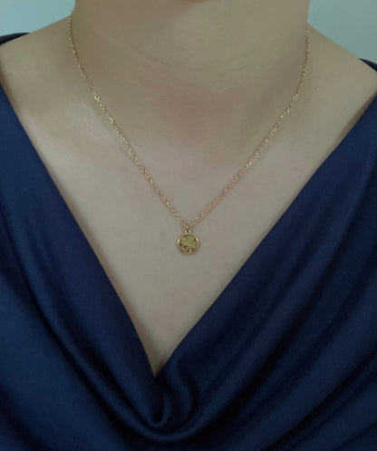 Lucky me ~ necklace with four-leaf clover